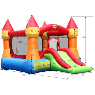 Belatrix ugráló vár csúszdával