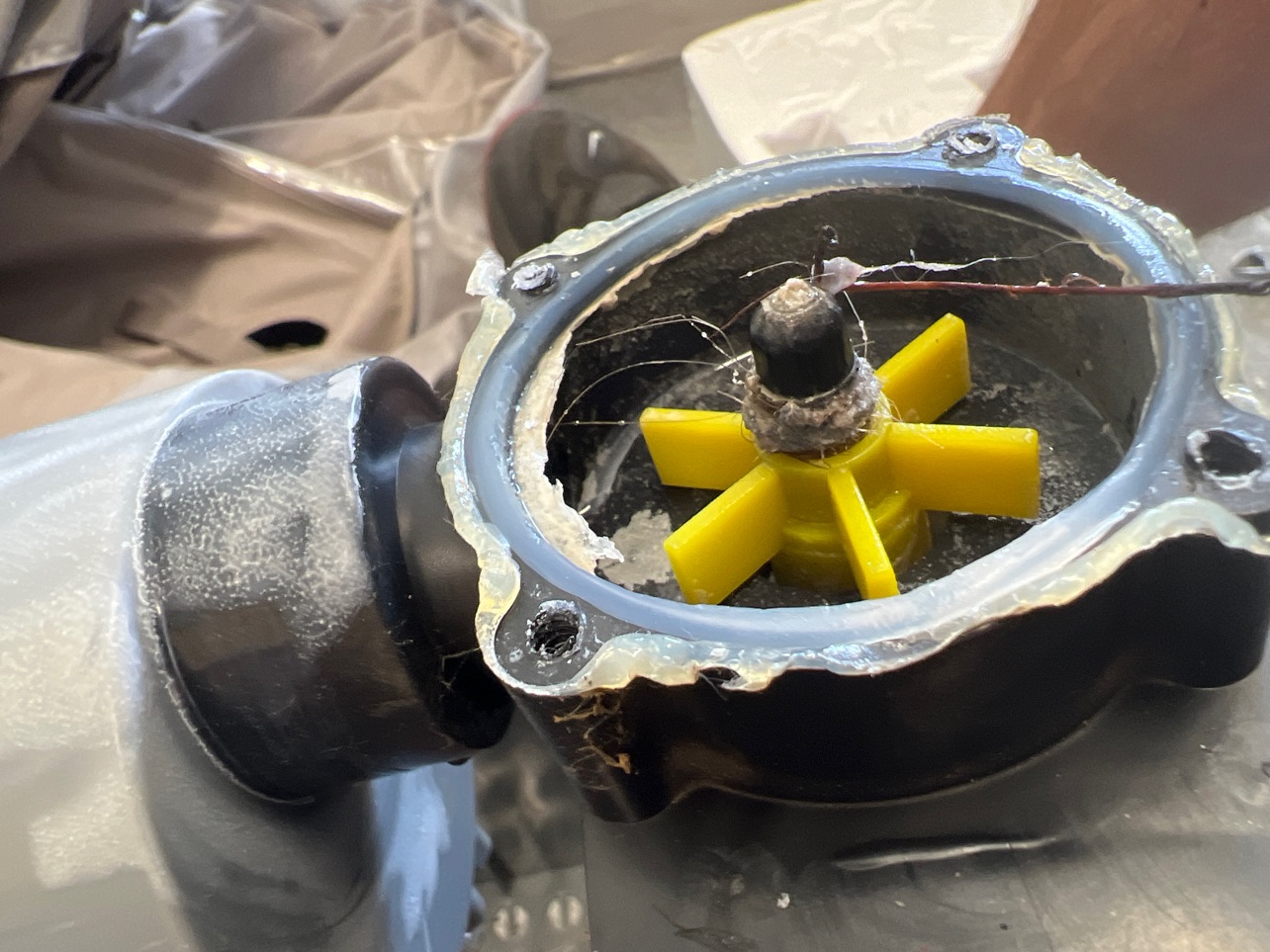 Járókerék eltömődött