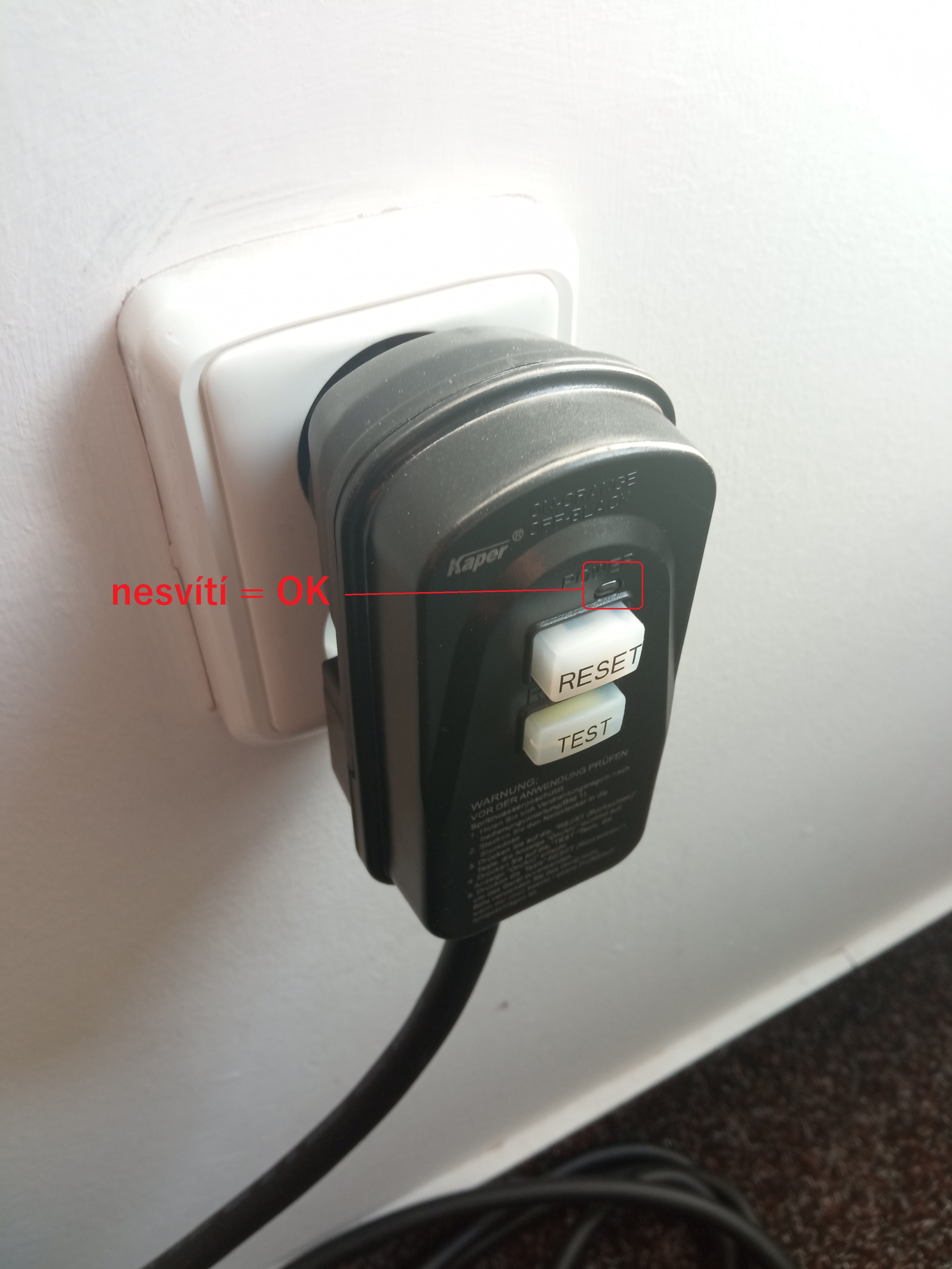 Maradékáram-védőkapcsoló